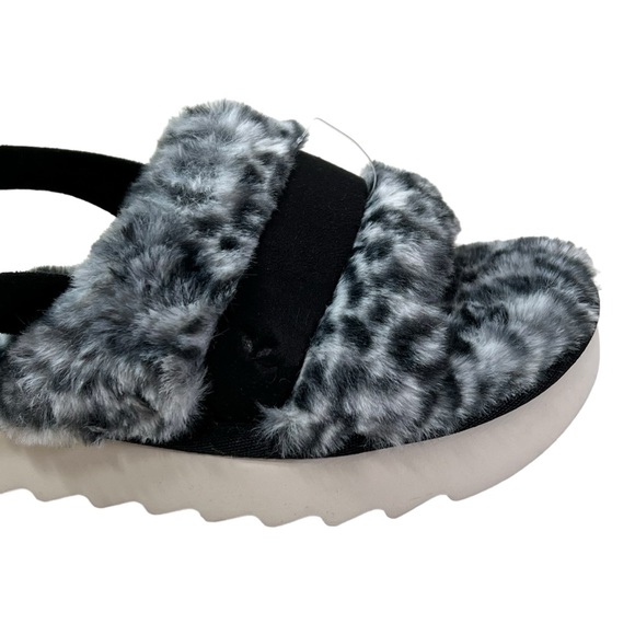 Koolaburra x UGG Sandals Fuzzd Out Sling Cheetah - Picture 9 of 11